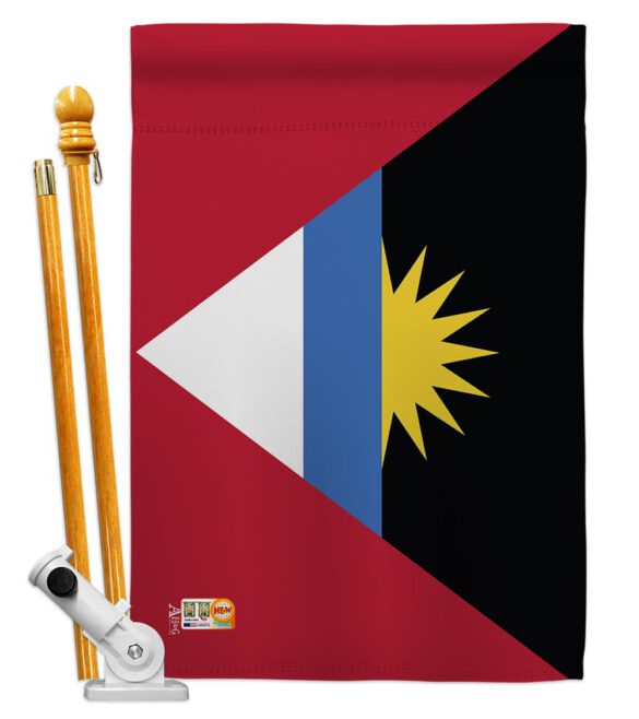 Antigua & Barbuda - Nationality Flags of the World Vertical Impressions Decorative Flags HG140009 Made In USA - Image 6