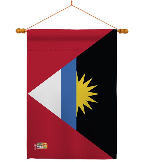 Antigua & Barbuda - Nationality Flags of the World Vertical Impressions Decorative Flags HG140009 Made In USA - Image 15