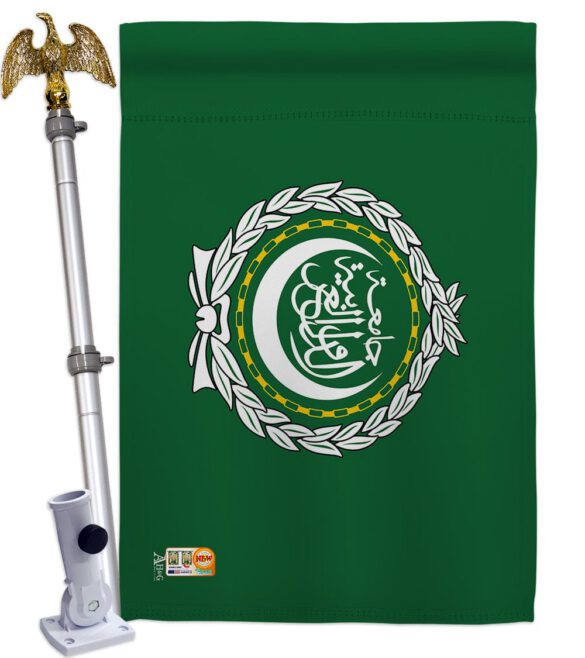 Arab League - Nationality Flags of the World Vertical Impressions Decorative Flags HG140011 Made In USA - Image 14