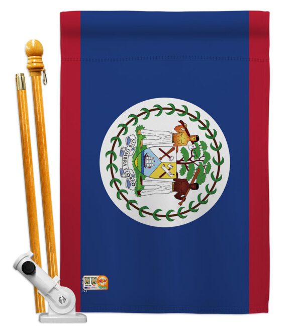 Belize - Nationality Flags of the World Vertical Impressions Decorative Flags HG140028 Made In USA - Image 5