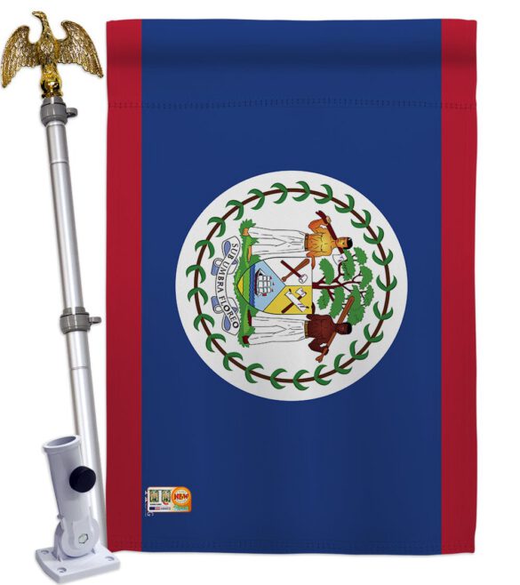 Belize - Nationality Flags of the World Vertical Impressions Decorative Flags HG140028 Made In USA - Image 13