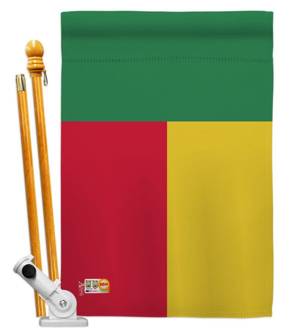 Benin - Nationality Flags of the World Vertical Impressions Decorative Flags HG140029 Made In USA - Image 5