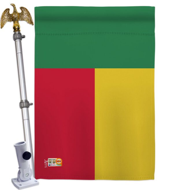 Benin - Nationality Flags of the World Vertical Impressions Decorative Flags HG140029 Made In USA - Image 13