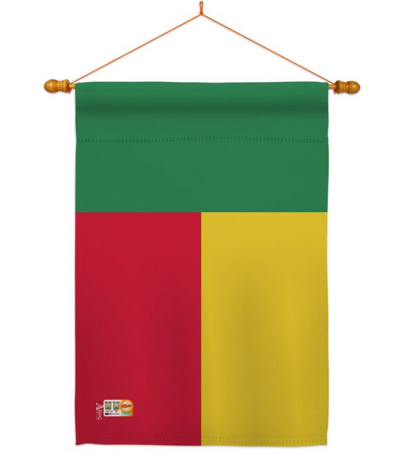 Benin - Nationality Flags of the World Vertical Impressions Decorative Flags HG140029 Made In USA - Image 14