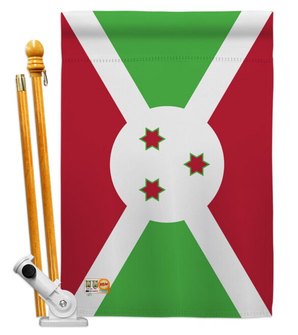 Burundi - Nationality Flags of the World Vertical Impressions Decorative Flags HG140043 Made In USA - Image 5