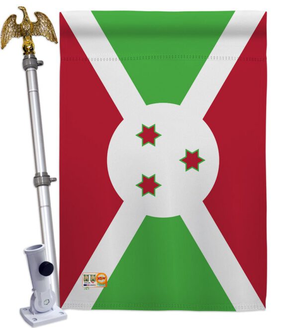 Burundi - Nationality Flags of the World Vertical Impressions Decorative Flags HG140043 Made In USA - Image 13