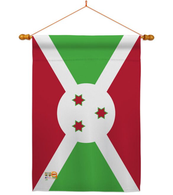 Burundi - Nationality Flags of the World Vertical Impressions Decorative Flags HG140043 Made In USA - Image 14