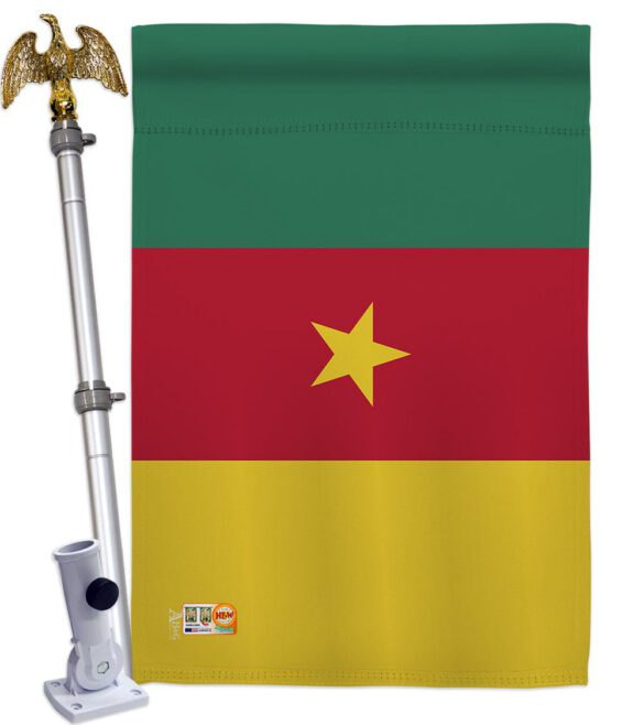 Cameroon - Nationality Flags of the World Vertical Impressions Decorative Flags HG140045 Made In USA - Image 13