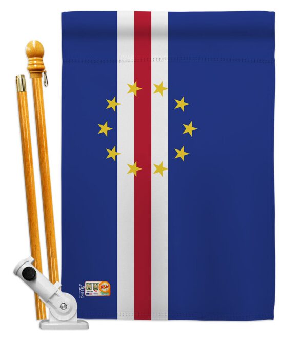 Cape Verde - Nationality Flags of the World Vertical Impressions Decorative Flags HG140047 Made In USA - Image 5