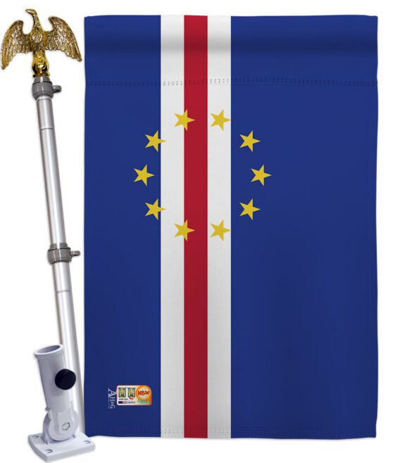 Cape Verde - Nationality Flags of the World Vertical Impressions Decorative Flags HG140047 Made In USA - Image 13