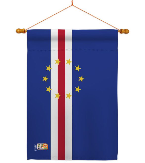 Cape Verde - Nationality Flags of the World Vertical Impressions Decorative Flags HG140047 Made In USA - Image 14