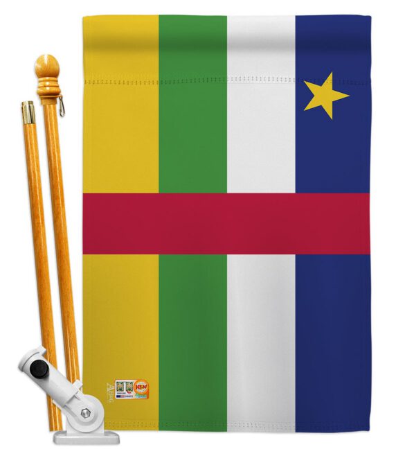 Central African Rep. - Nationality Flags of the World Vertical Impressions Decorative Flags HG140049 Made In USA - Image 5