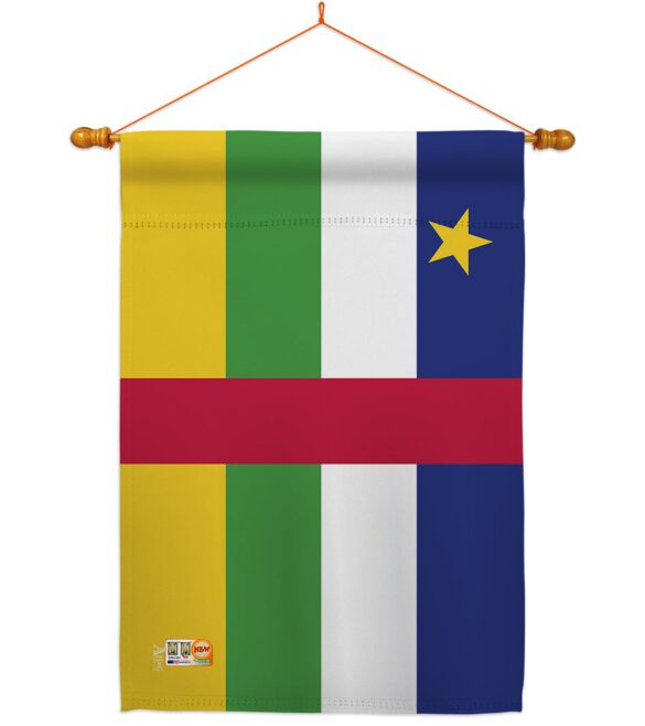 Central African Rep. - Nationality Flags of the World Vertical Impressions Decorative Flags HG140049 Made In USA - Image 14