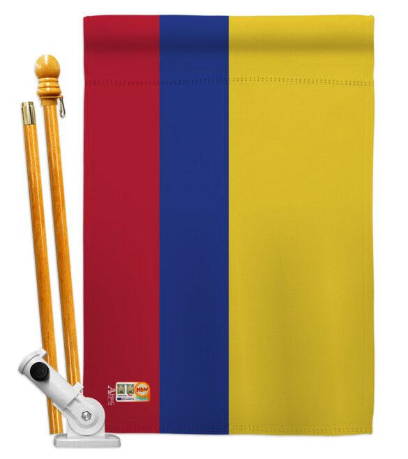 Colombia - Nationality Flags of the World Vertical Impressions Decorative Flags HG140055 Made In USA - Image 5