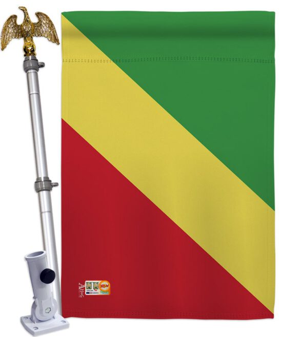 Congo-Republic - Nationality Flags of the World Vertical Impressions Decorative Flags HG140058 Made In USA - Image 13