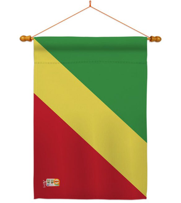 Congo-Republic - Nationality Flags of the World Vertical Impressions Decorative Flags HG140058 Made In USA - Image 14