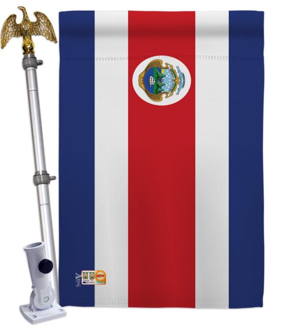 Costa Rica - Nationality Flags of the World Vertical Impressions Decorative Flags HG140060 Made In USA - Image 13