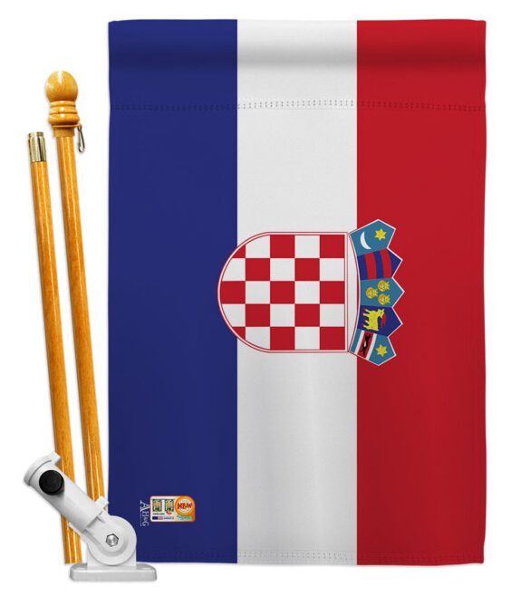 Croatia - Nationality Flags of the World Vertical Impressions Decorative Flags HG140061 Made In USA - Image 5