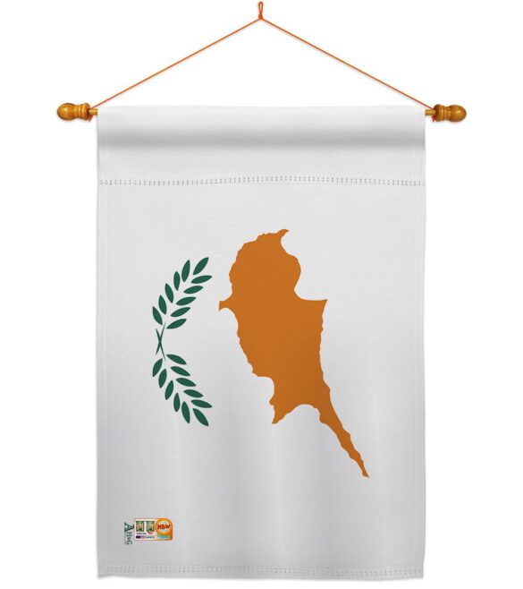 Cyprus - Nationality Flags of the World Vertical Impressions Decorative Flags HG140064 Made In USA - Image 14