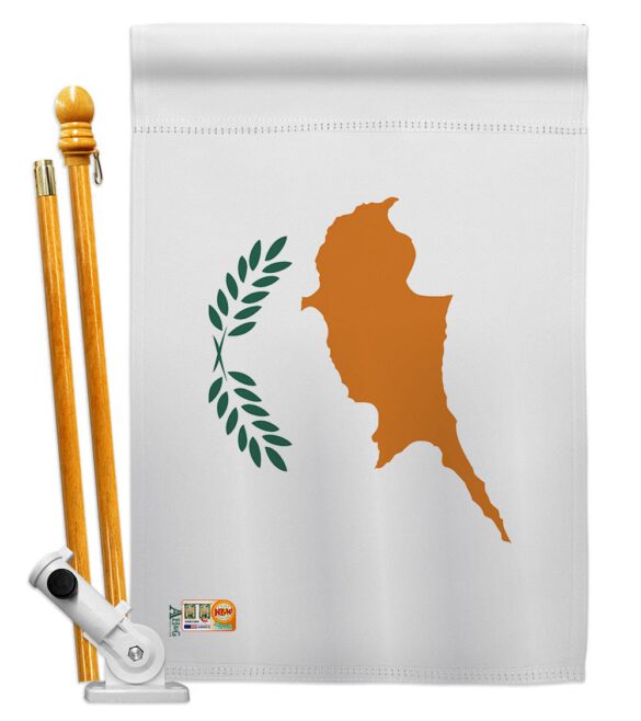 Cyprus - Nationality Flags of the World Vertical Impressions Decorative Flags HG140064 Made In USA - Image 5