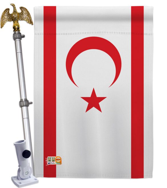 Cyprus Northern - Nationality Flags of the World Vertical Impressions Decorative Flags HG140065 Made In USA - Image 13