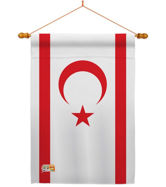 Cyprus Northern - Nationality Flags of the World Vertical Impressions Decorative Flags HG140065 Made In USA - Image 14