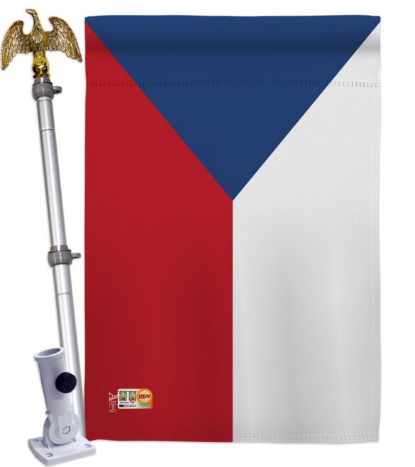 Czech Republic - Nationality Flags of the World Vertical Impressions Decorative Flags HG140066 Made In USA - Image 13