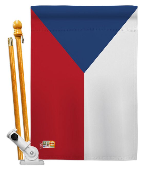 Czech Republic - Nationality Flags of the World Vertical Impressions Decorative Flags HG140066 Made In USA - Image 5