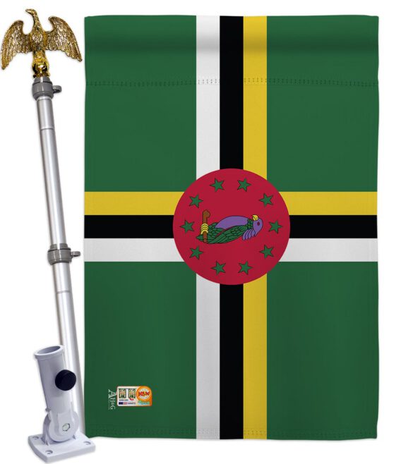 Dominica - Nationality Flags of the World Vertical Impressions Decorative Flags HG140069 Made In USA - Image 13