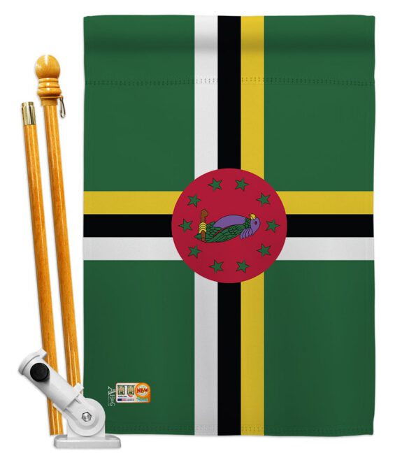 Dominica - Nationality Flags of the World Vertical Impressions Decorative Flags HG140069 Made In USA - Image 5