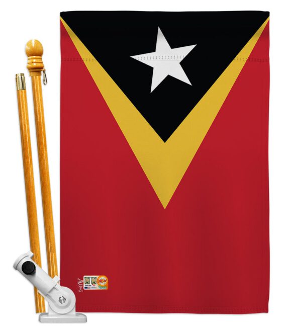 East Timor - Nationality Flags of the World Vertical Impressions Decorative Flags HG140072 Made In USA - Image 5
