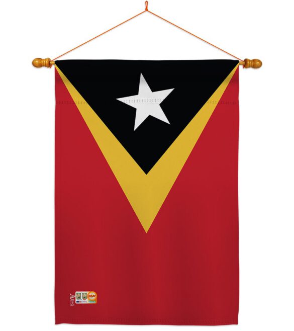 East Timor - Nationality Flags of the World Vertical Impressions Decorative Flags HG140072 Made In USA - Image 14