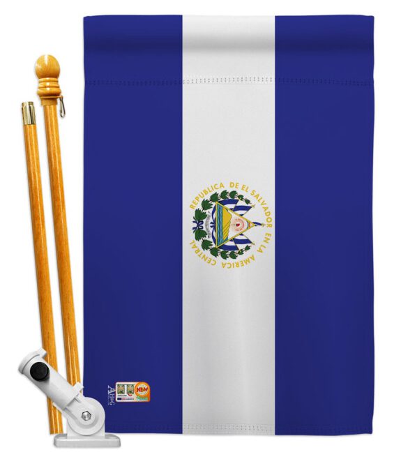 El Salvador - Nationality Flags of the World Vertical Impressions Decorative Flags HG140075 Made In USA - Image 5