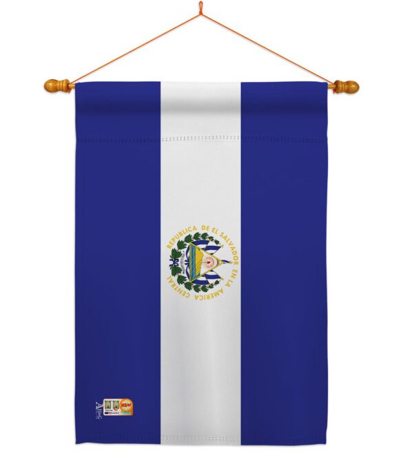 El Salvador - Nationality Flags of the World Vertical Impressions Decorative Flags HG140075 Made In USA - Image 14