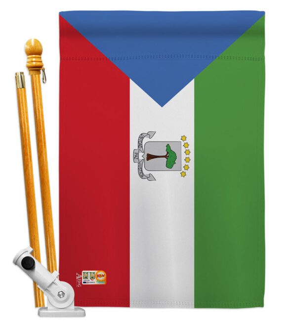 Equatorial Guinea - Nationality Flags of the World Vertical Impressions Decorative Flags HG140077 Made In USA - Image 5