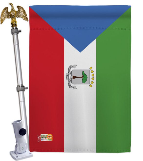 Equatorial Guinea - Nationality Flags of the World Vertical Impressions Decorative Flags HG140077 Made In USA - Image 13