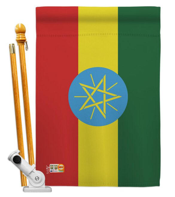 Ethiopia - Nationality Flags of the World Vertical Impressions Decorative Flags HG140080 Made In USA - Image 5