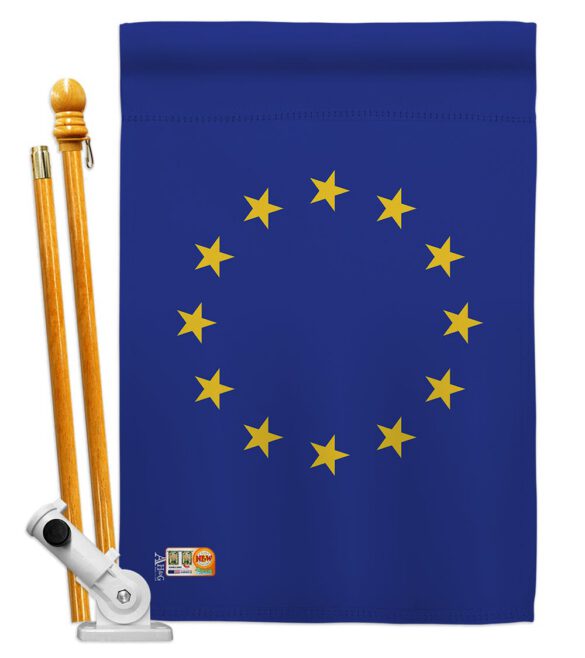 European - Nationality Flags of the World Vertical Impressions Decorative Flags HG140081 Made In USA - Image 5