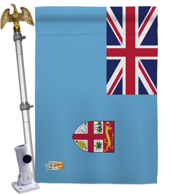 FIJI - Nationality Flags of the World Vertical Impressions Decorative Flags HG140084 Made In USA - Image 13