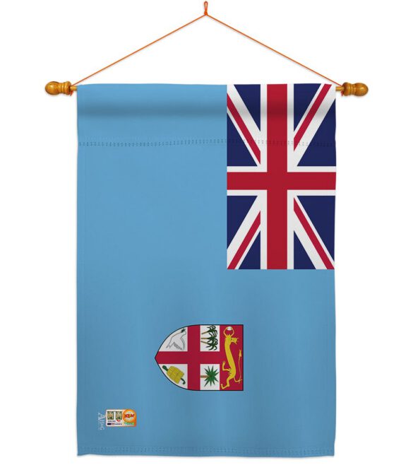 FIJI - Nationality Flags of the World Vertical Impressions Decorative Flags HG140084 Made In USA - Image 14