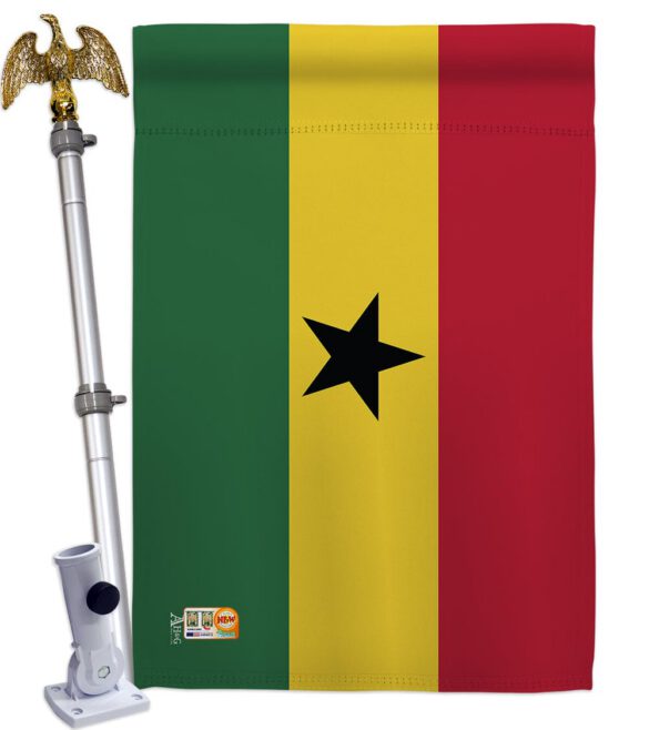 Ghana - Nationality Flags of the World Vertical Impressions Decorative Flags HG140092 Made In USA - Image 13