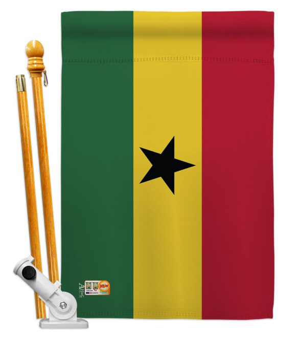 Ghana - Nationality Flags of the World Vertical Impressions Decorative Flags HG140092 Made In USA - Image 5