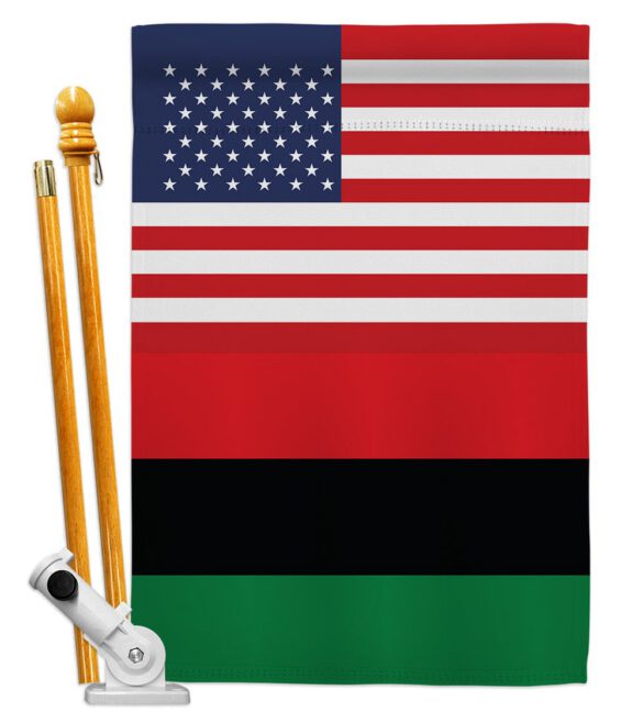 African American US Friendship - Nationality Flags of the World Vertical Impressions Decorative Flags HG140270 Made In USA - Image 6