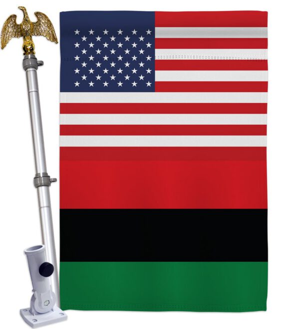 African American US Friendship - Nationality Flags of the World Vertical Impressions Decorative Flags HG140270 Made In USA - Image 10