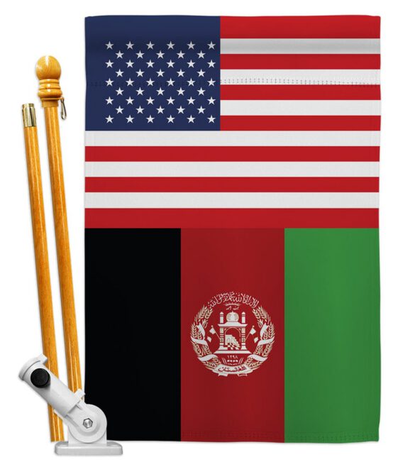 Afghanistan US Friendship - Nationality Flags of the World Vertical Impressions Decorative Flags HG140271 Made In USA - Image 6