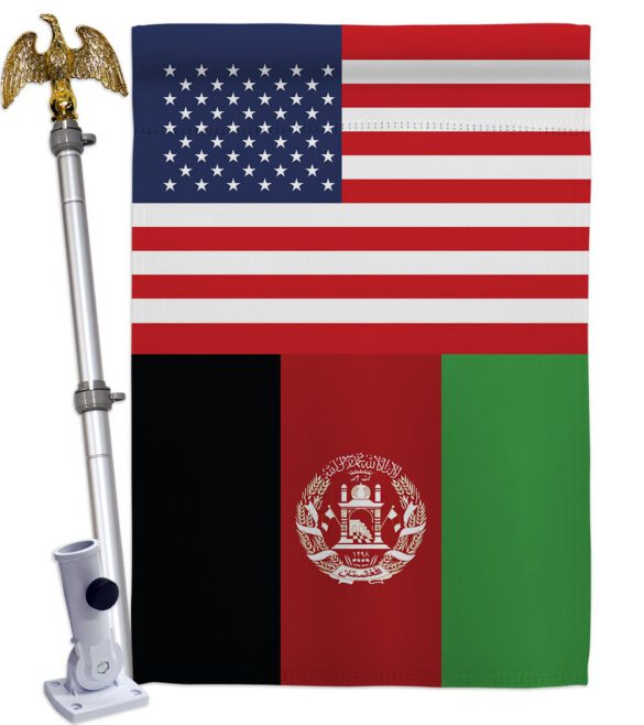 Afghanistan US Friendship - Nationality Flags of the World Vertical Impressions Decorative Flags HG140271 Made In USA - Image 10