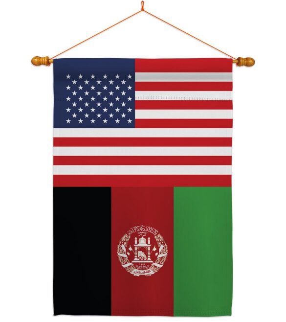 Afghanistan US Friendship - Nationality Flags of the World Vertical Impressions Decorative Flags HG140271 Made In USA - Image 11