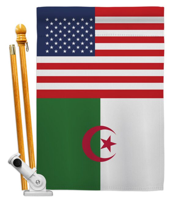 Algeria US Friendship - Nationality Flags of the World Vertical Impressions Decorative Flags HG140274 Made In USA - Image 6