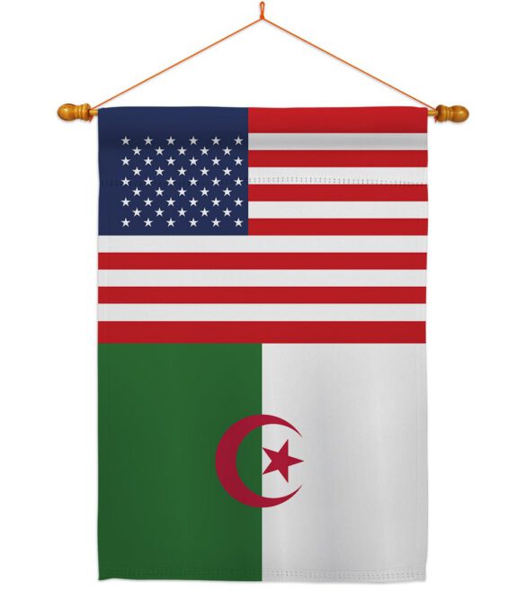 Algeria US Friendship - Nationality Flags of the World Vertical Impressions Decorative Flags HG140274 Made In USA - Image 11