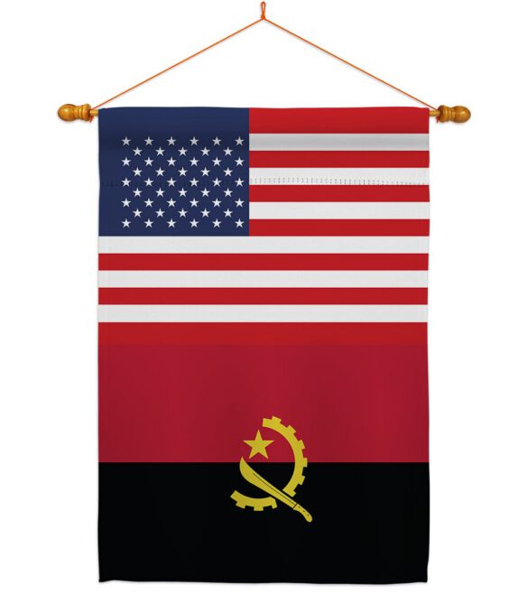 Angola US Friendship - Nationality Flags of the World Vertical Impressions Decorative Flags HG140276 Made In USA - Image 11